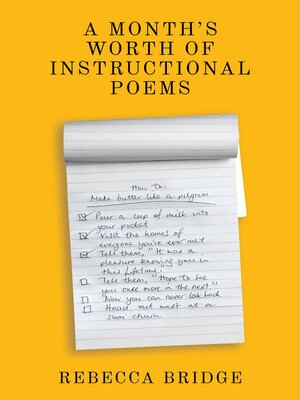 cover image of A Months Worth of Instructional Poems